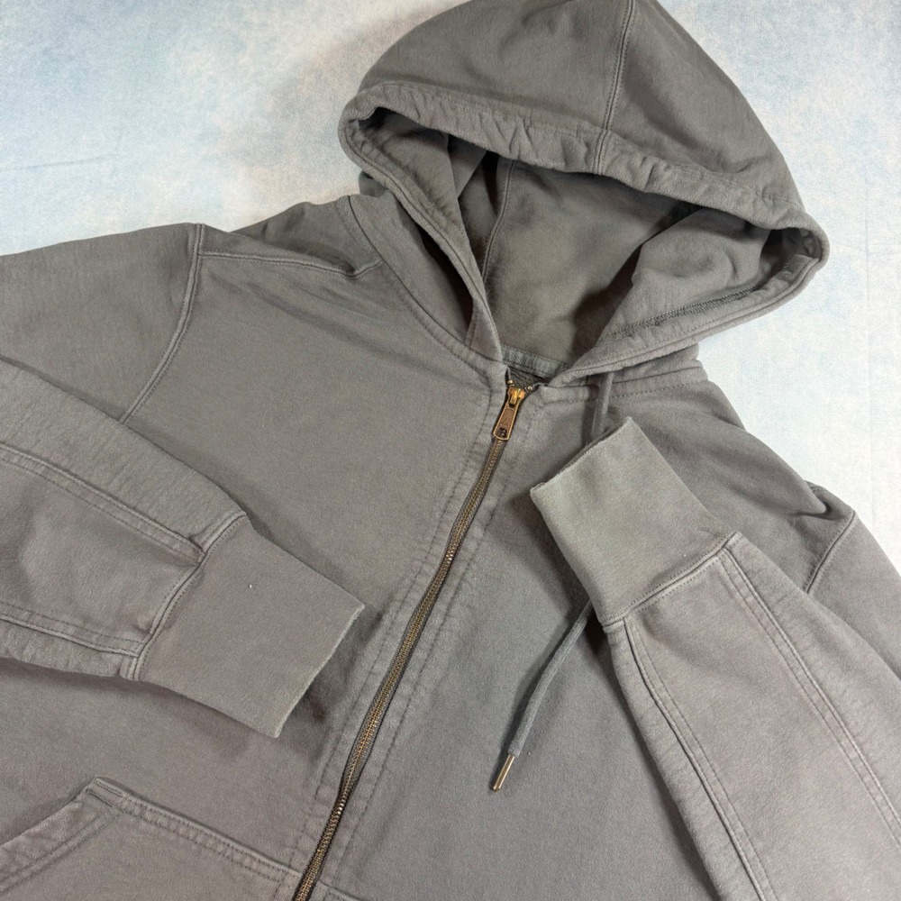 American Giant Full Zip Hoodie Mens XL Gray Excellent Heavyweight M1-1A-1-IR-XL